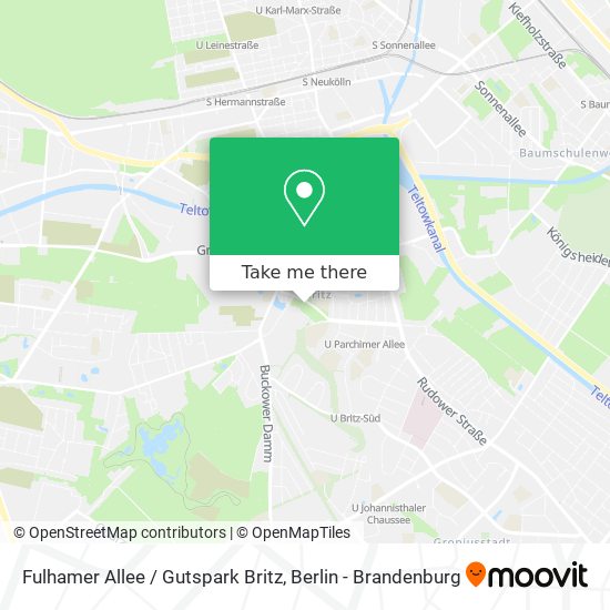 Карта Fulhamer Allee / Gutspark Britz