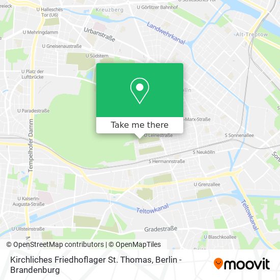 Kirchliches Friedhoflager St. Thomas map