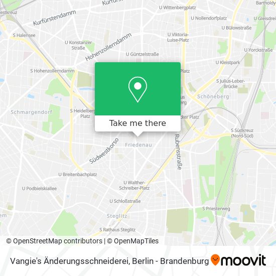 Vangie's Änderungsschneiderei map