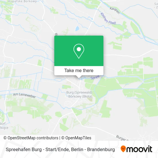 Карта Spreehafen Burg - Start/Ende