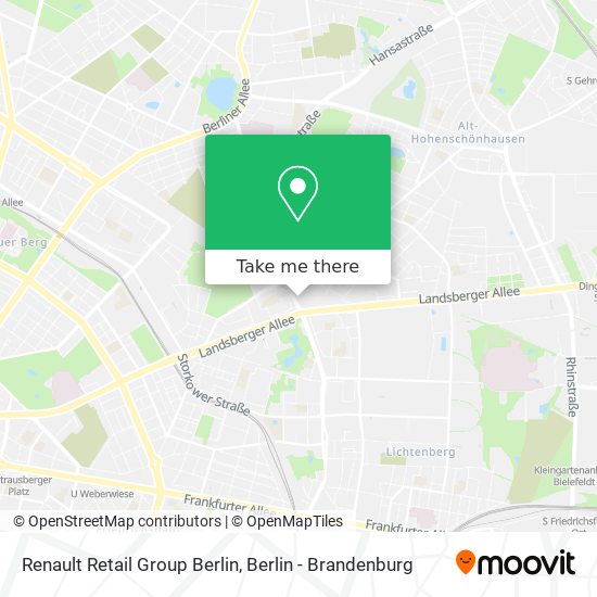 Renault Retail Group Berlin map