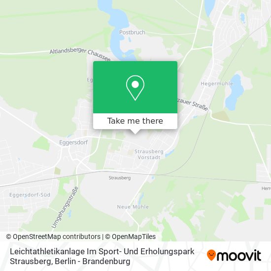 Leichtathletikanlage Im Sport- Und Erholungspark Strausberg map