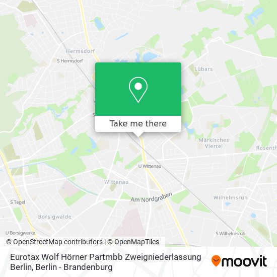 Карта Eurotax Wolf Hörner Partmbb Zweigniederlassung Berlin