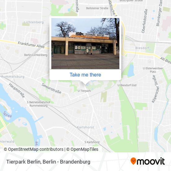 Tierpark Berlin map