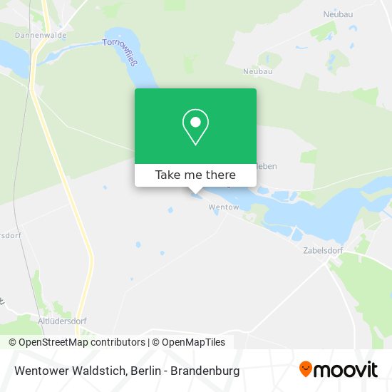 Wentower Waldstich map