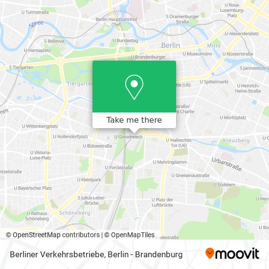 Berliner Verkehrsbetriebe map