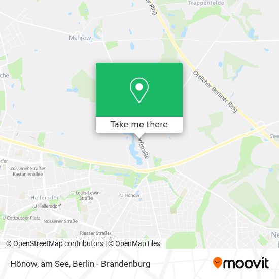Hönow, am See map