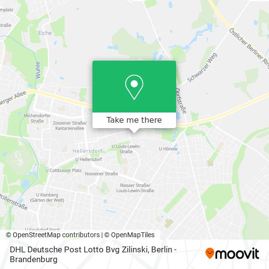 DHL Deutsche Post Lotto Bvg Zilinski map