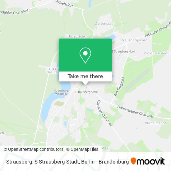 Карта Strausberg, S Strausberg Stadt