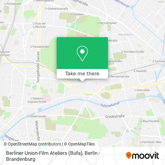 Berliner Union-Film Ateliers (Bufa) map