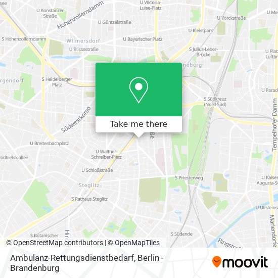 Ambulanz-Rettungsdienstbedarf map