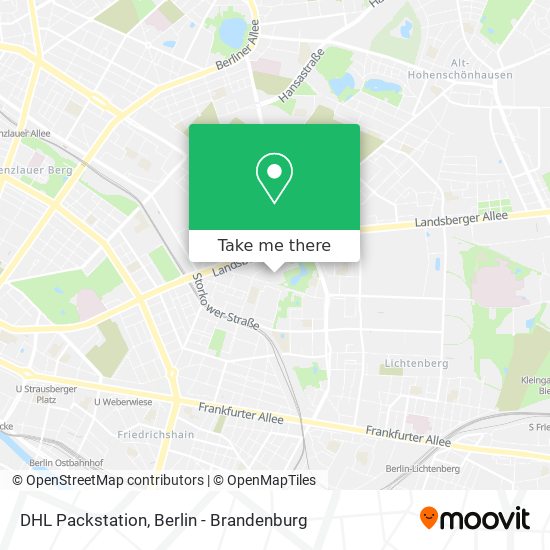 DHL Packstation map