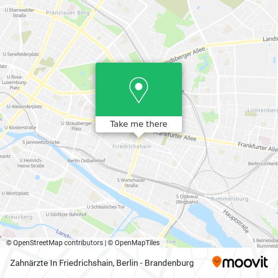 Zahnärzte In Friedrichshain map