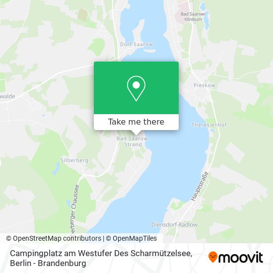 Карта Campingplatz am Westufer Des Scharmützelsee