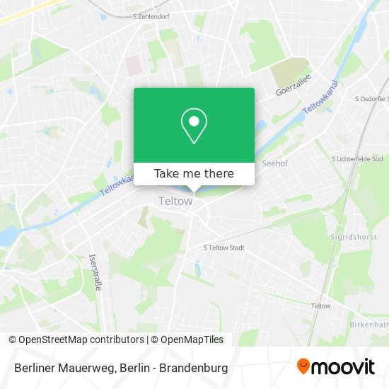 Карта Berliner Mauerweg
