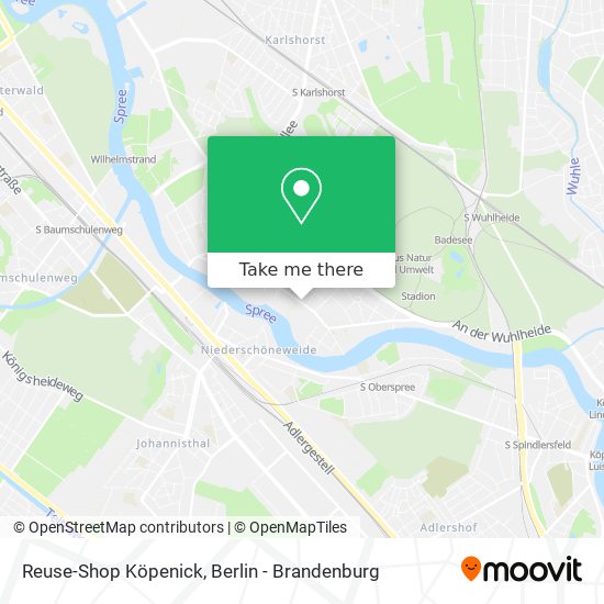 Reuse-Shop Köpenick map