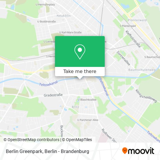 Berlin Greenpark map