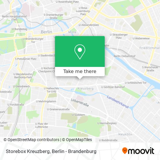 Storebox Kreuzberg map