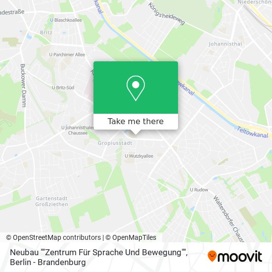 Карта Neubau ""Zentrum Für Sprache Und Bewegung""