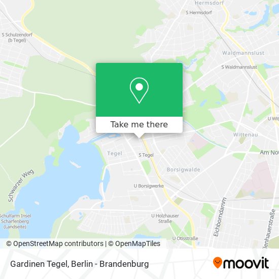 Gardinen Tegel map