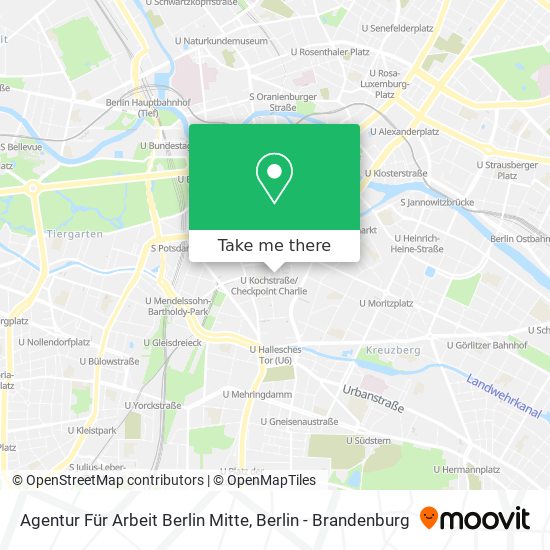 Agentur Für Arbeit Berlin Mitte map