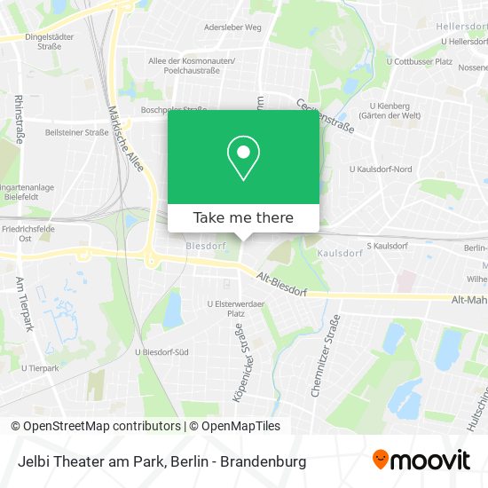 Jelbi Theater am Park map