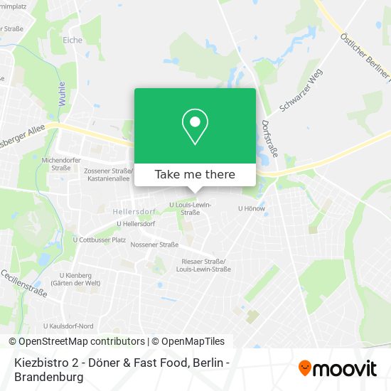 Карта Kiezbistro 2 - Döner & Fast Food