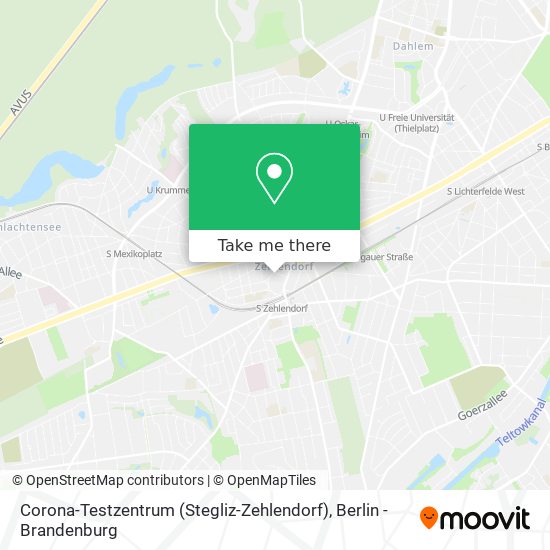 Corona-Testzentrum (Stegliz-Zehlendorf) map