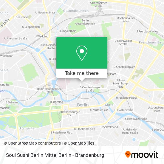 Soul Sushi Berlin Mitte map