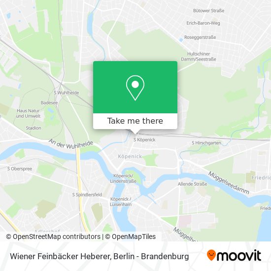 Карта Wiener Feinbäcker Heberer