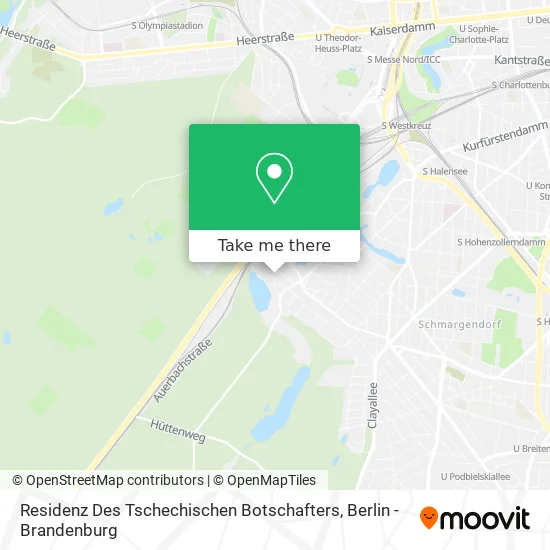 Карта Residenz Des Tschechischen Botschafters