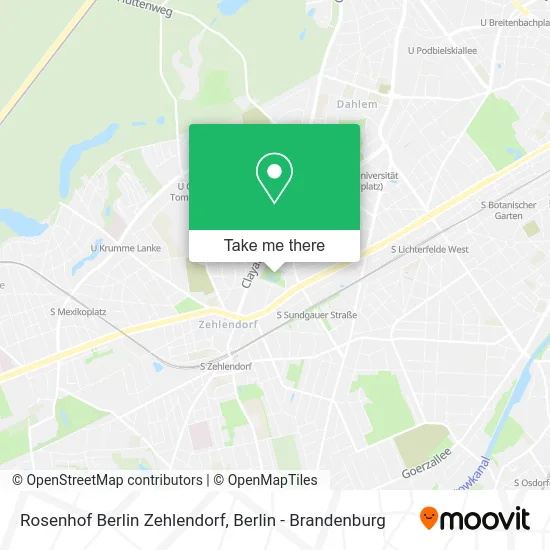 Rosenhof Berlin Zehlendorf map