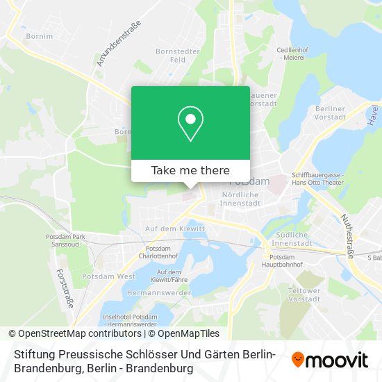 Карта Stiftung Preussische Schlösser Und Gärten Berlin-Brandenburg