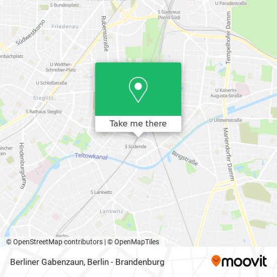 Карта Berliner Gabenzaun
