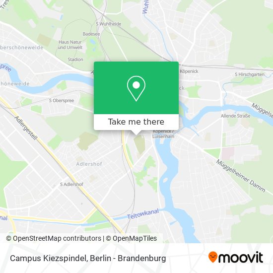 Campus Kiezspindel map