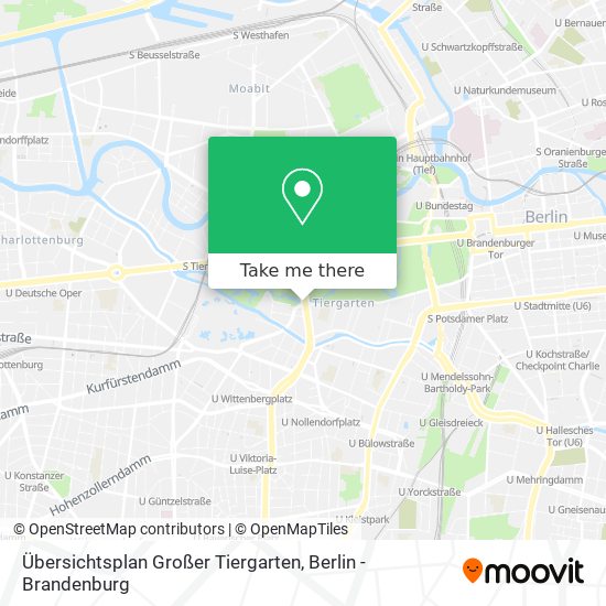 Карта Übersichtsplan Großer Tiergarten