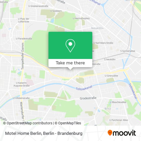 Motel Home Berlin map