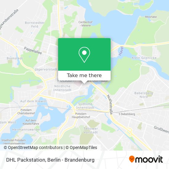 DHL Packstation map