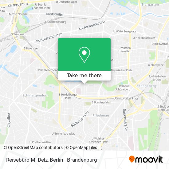 Reisebüro M. Delz map