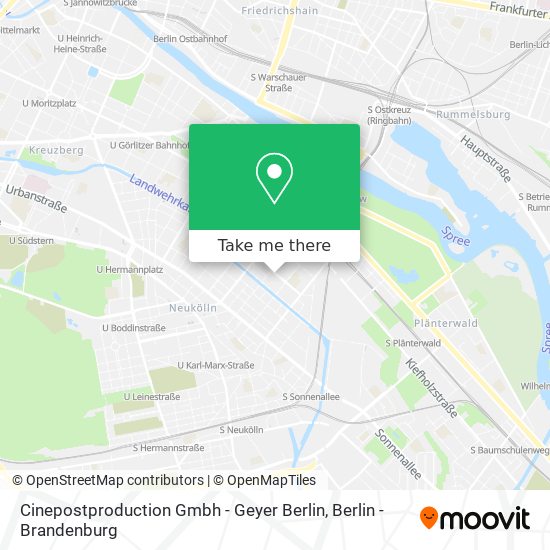Карта Cinepostproduction Gmbh - Geyer Berlin