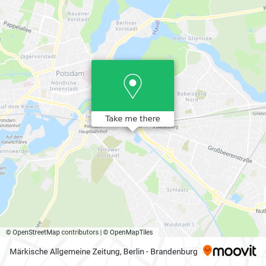 Märkische Allgemeine Zeitung map