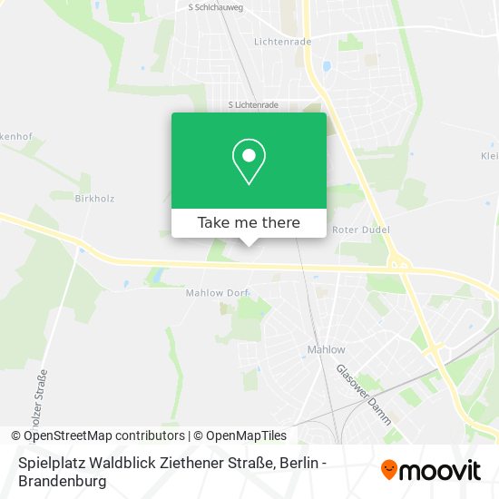 Spielplatz Waldblick Ziethener Straße map