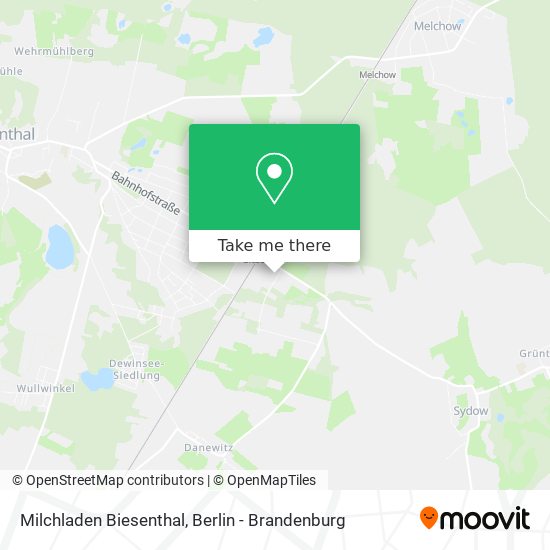 Карта Milchladen Biesenthal
