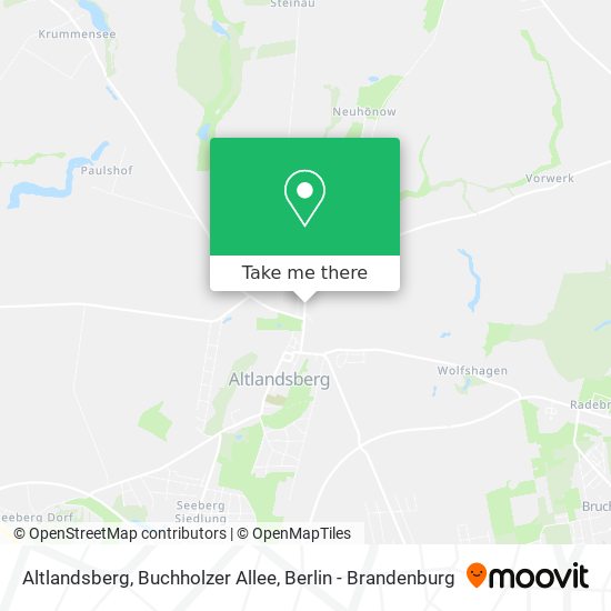 Карта Altlandsberg, Buchholzer Allee
