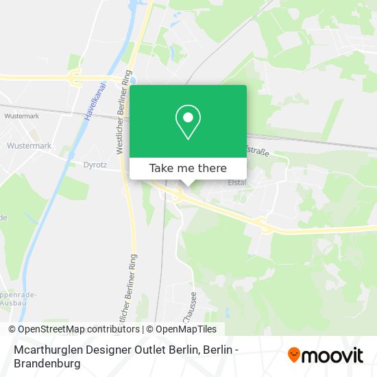 Mcarthurglen Designer Outlet Berlin map