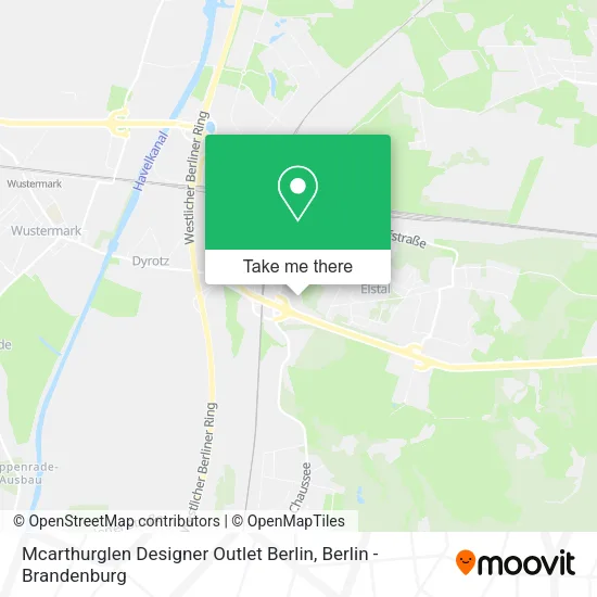 Mcarthurglen Designer Outlet Berlin map