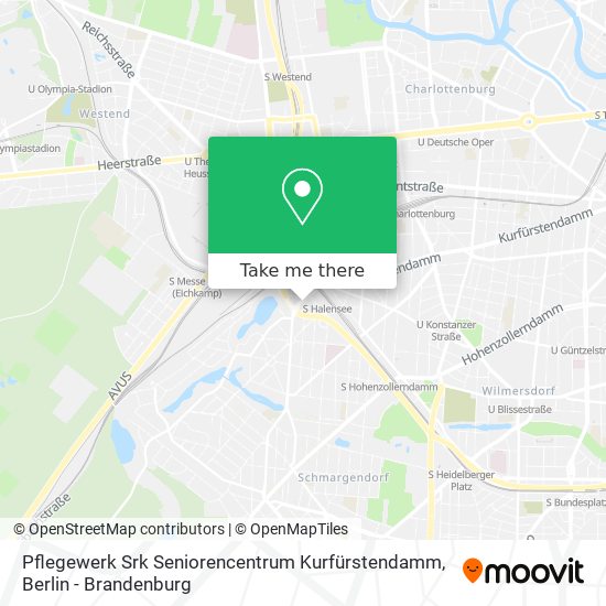 Карта Pflegewerk Srk Seniorencentrum Kurfürstendamm