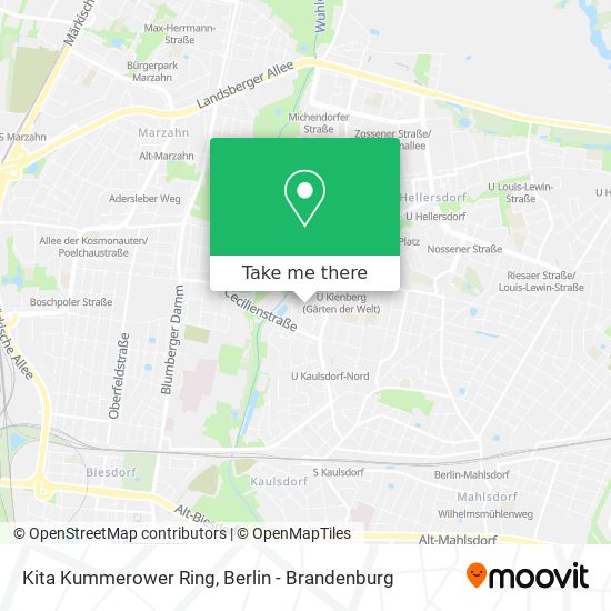 Kita Kummerower Ring map