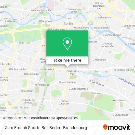 Zum Frosch Sports Bar map