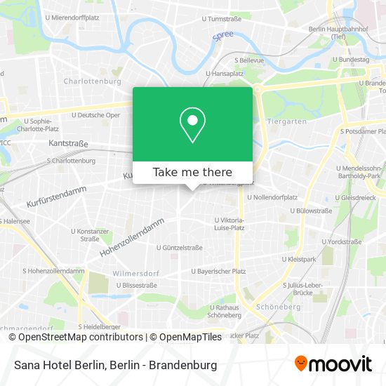 Sana Hotel Berlin map